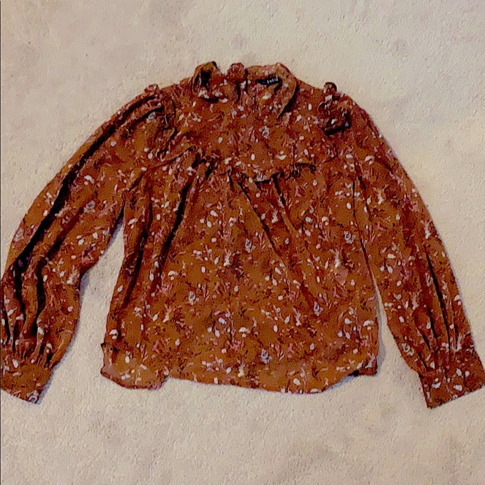 Lace Blouse with Ruffles